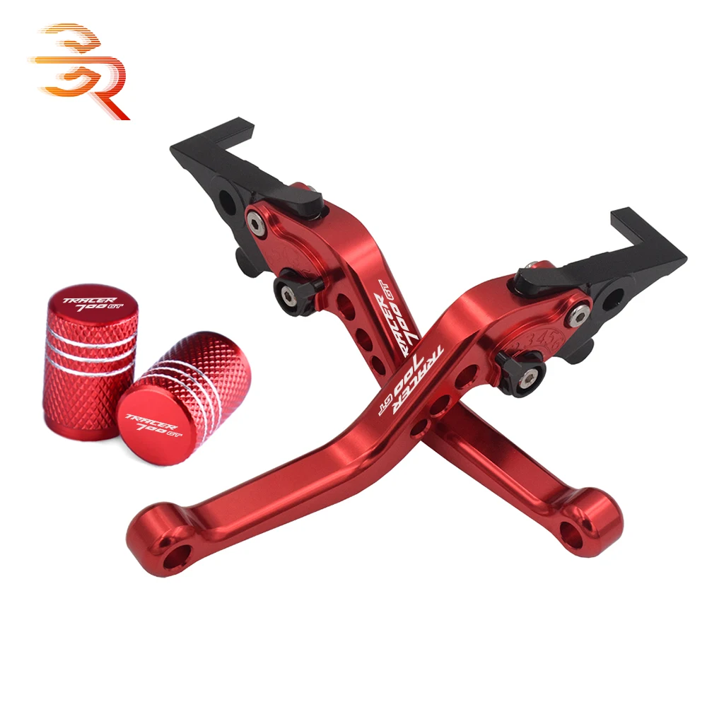 

For Yamaha Tracer 700 GT 2018 2019 2020 2021 Aluminum Adjustable Short Brake Clutch Lever Tire Valve Cap Motorcycle Accessories
