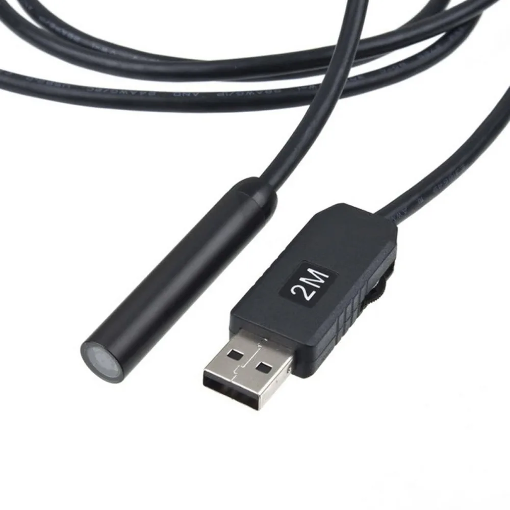 2 м 10 мм объектив HD 720P CMOS водонепроницаемый USB ушной эндоскоп 4 Светодиодная трубка