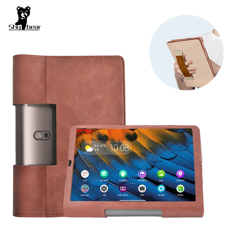 Чехол из искусственной кожи для Lenovo Yoga Tab 5 Женский чехол 10 1 дюймов с ручным