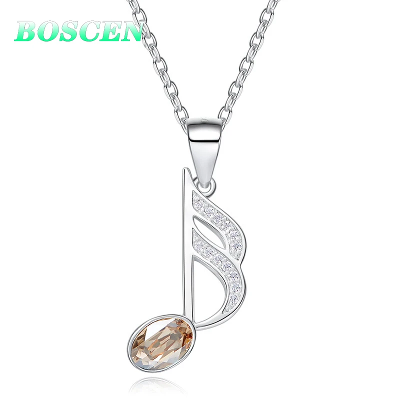 Женское ожерелье из серебра 925 пробы украшенное Австрийскими кристаллами |