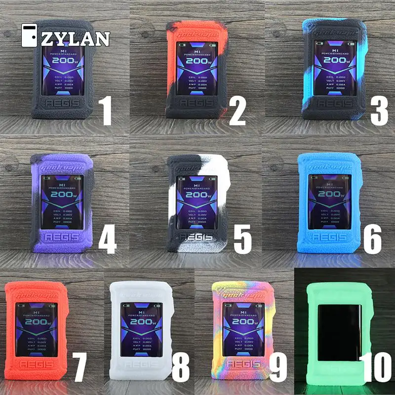 

ZYLAN Silicone Case For Geekvape Aegis X Protective Silicone Skin Shell Rubber Sleeve Cover Wrap Lodge Gel