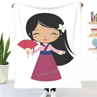 cute anime ts throw blanket 3d printed sofa bedroom decorative blanket children adult christmas gift