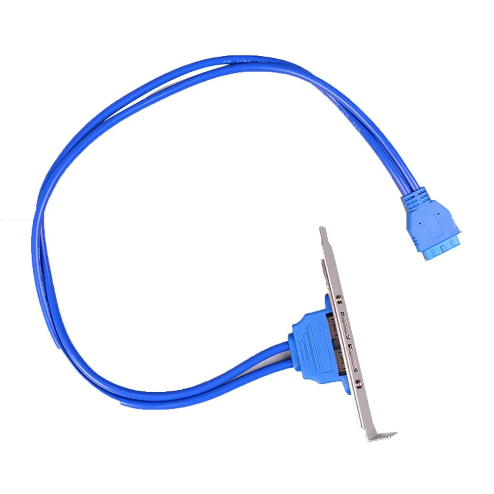 USB 3 0 обратно Панель скользящая Скоба для 20 контактный разъем кабеля 2 Порты и