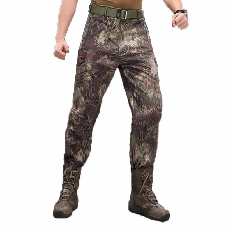 Скрытый Акула мягкая оболочка военные тактические брюки водонепроницаемый