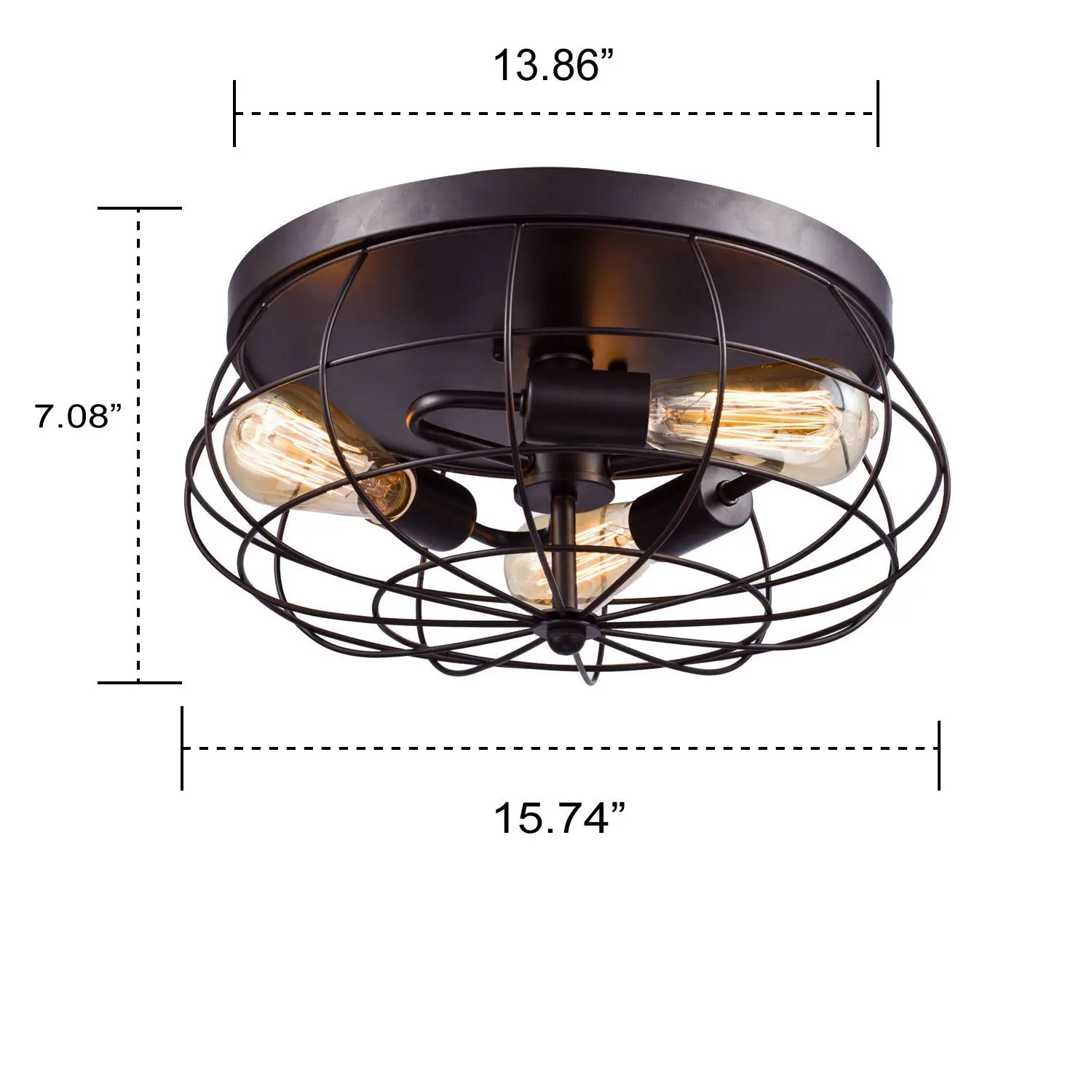 American-Style Retro Industrial Staircase Corridor Porch Room Ceiling Lamp Plafonnier Vintage E27 Edison Metal Light | Освещение