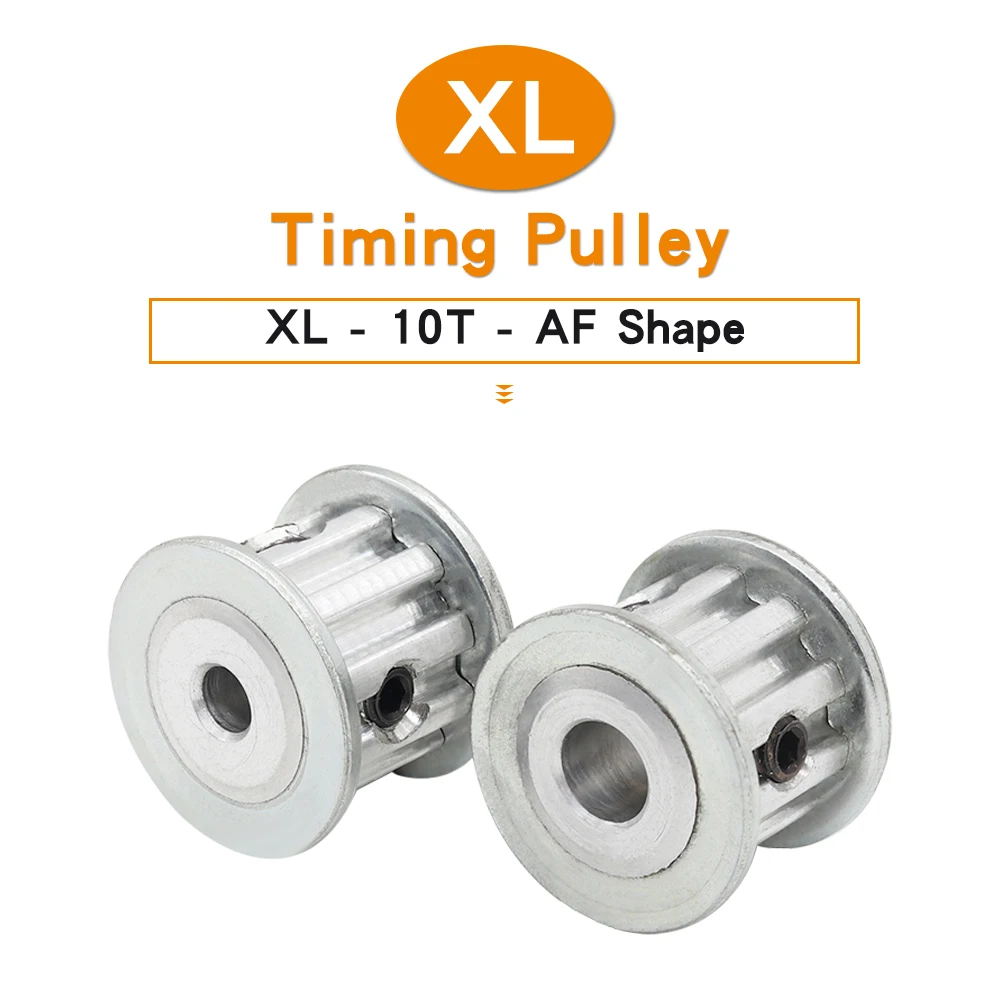 

XL-10T Timing Pulley Bore Size 4/5/6/6.35 mm Aluminium Alloy Belt Pulley 5.08 mm AF Shape Match With Width 10mm XL Timing Belt