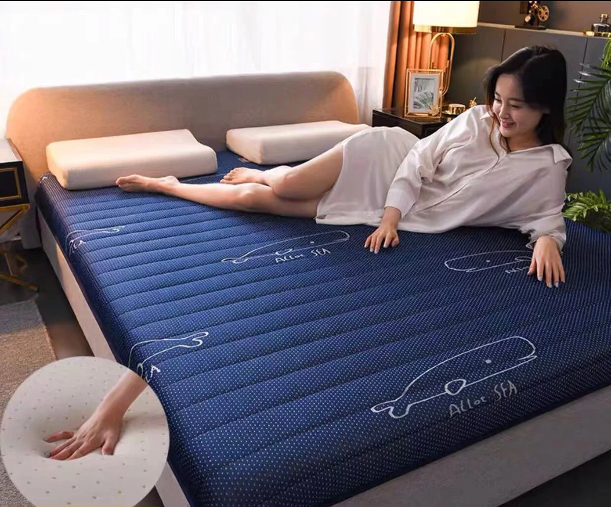 Высококачественный утолщенный латексный матрас 10 см наполнитель из пены с