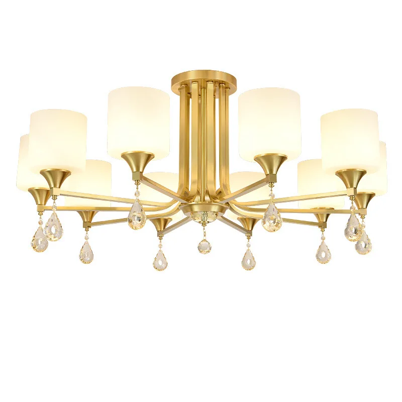 

modern nordic led stone led crystal luminaire pendant lights lustre pendente ring lamp living room lights livingroom