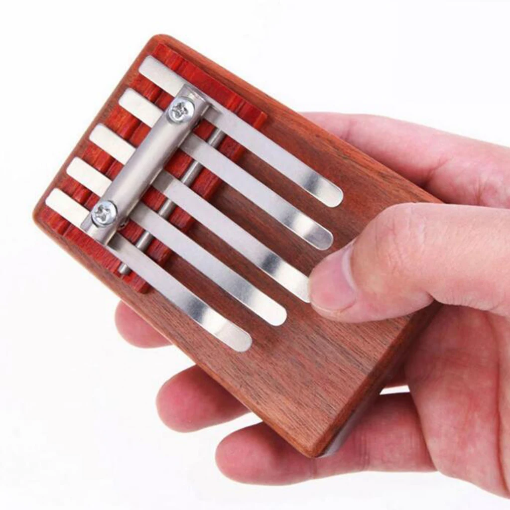 Миниатюрное пианино Kalimba для большого пальца Mbira с твердой деревянной