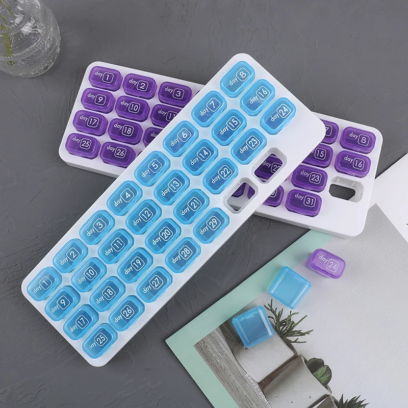 Контейнер органайзер для таблеток 31 сеточка Дорожный Чехол контейнер хранения