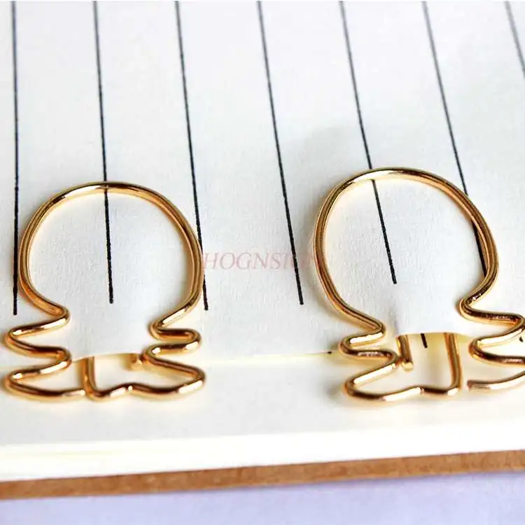 20pcs Pineapple Paper Clip New Golden Office Supplies Stationery | Канцтовары для офиса и дома