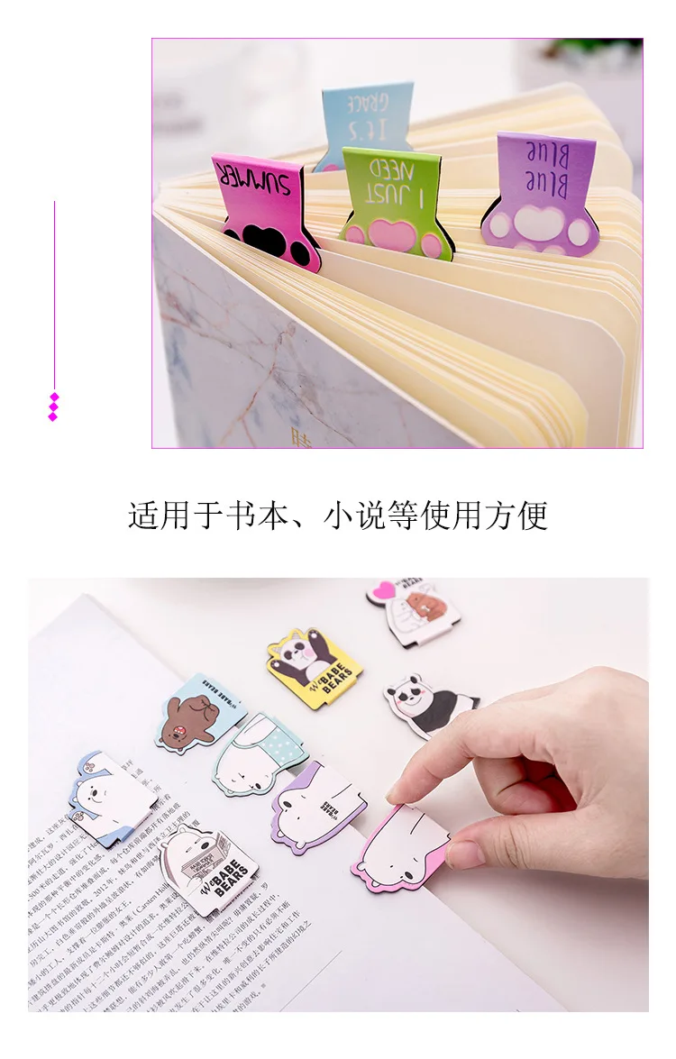 4 шт./компл. Kawaii Cat лапы магнитные закладки для книг маркер страницы канцелярские принадлежности для школьных канцелярских товаров для студентов