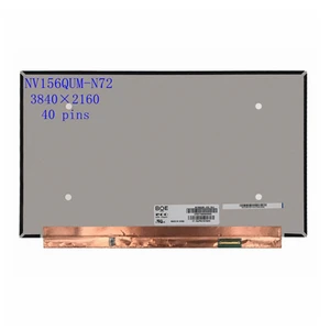 15 6 led lcd screen matrix nv156qum n72 v3 0 nv156qum n72 72 ntsc 3840x2160 uhd 40pins display non touch free global shipping