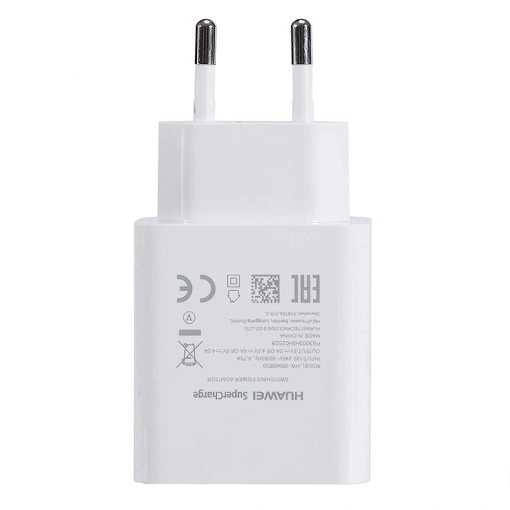 Оригинальный адаптер для быстрой зарядки Supercharge 5 В 4 5a USB кабель type C 5A HUAWEI Mate 9 10 pro