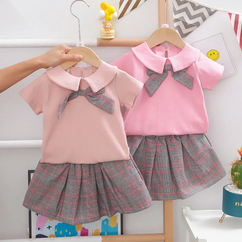 Комплекты одежды для новорожденных летние хлопковые шорты одежда девочек наряды