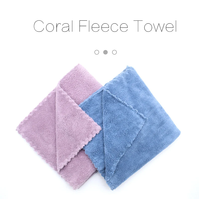 

40*40cm Car Coral Fleece Microfiber Towel Super Absorbent Car Cleaning Detailing Cloth Soft Auto Care Car Washing Drying Towels