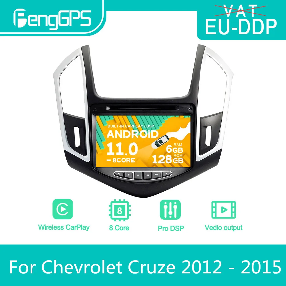 

Автомагнитола для Chevrolet Cruze 2012-2015, автомагнитола на Android, стерео, DVD, мультимедийный проигрыватель 2 Din, Авторадио с GPS Навигатором, сенсорным эк...
