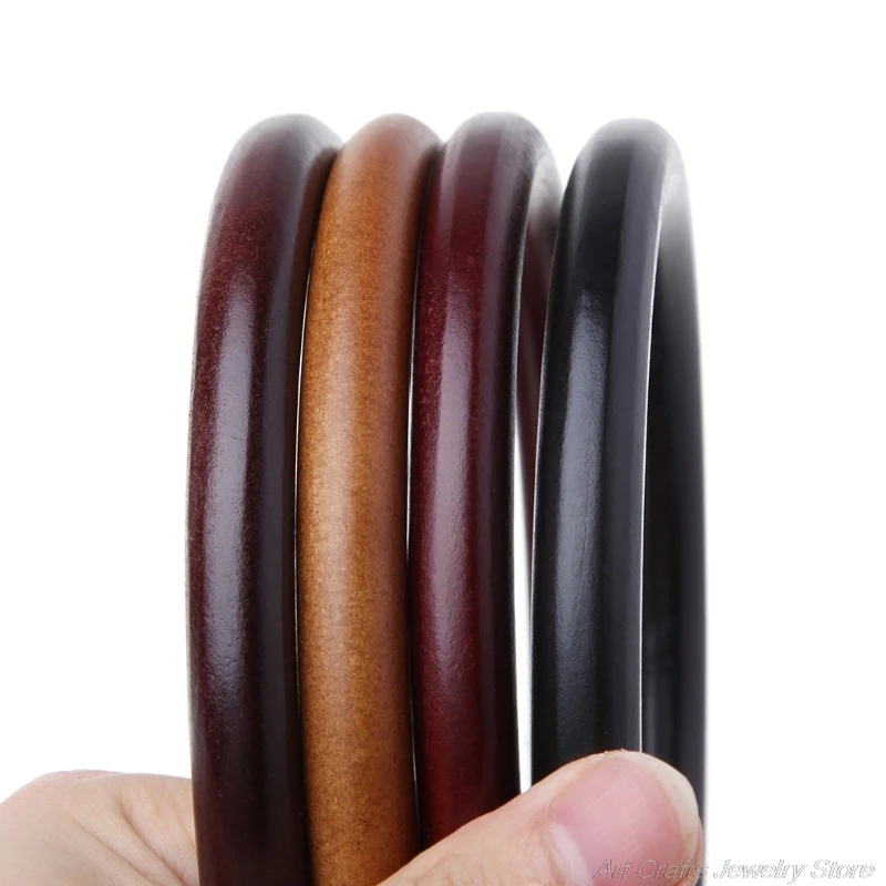 

Fashion New Round Wooden Handle for Handmade Handbag DIY Tote Purse Frame Making Bag Hanger High Quality M19 21 Dropshipping