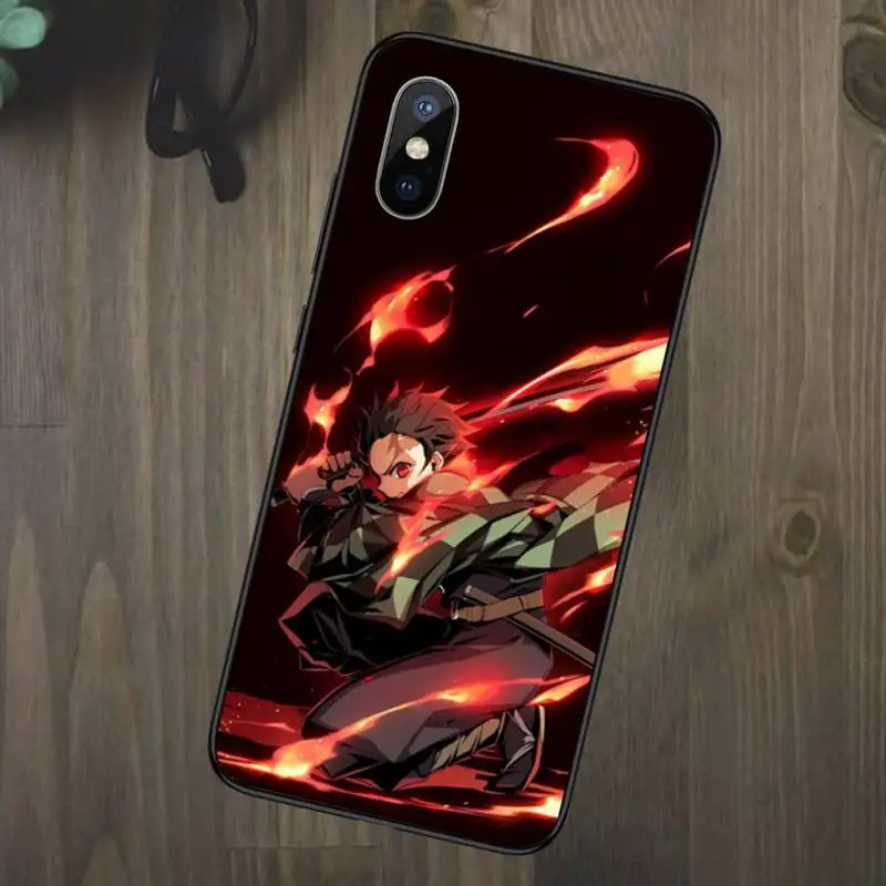 

Anime Demon Slayer Kimetsu no Yaiba Phone Case for iPhone 11 12 mini pro XS MAX 8 7 6 6S Plus X 5S SE 2020 XR
