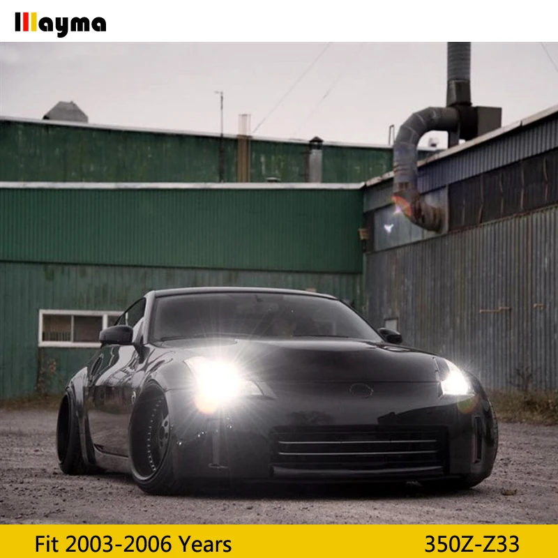 Стильные Карбоновые брови JDM ДЛЯ Nissan 350Z 2003 2006 года Z33 CF лампа для век наклейка на