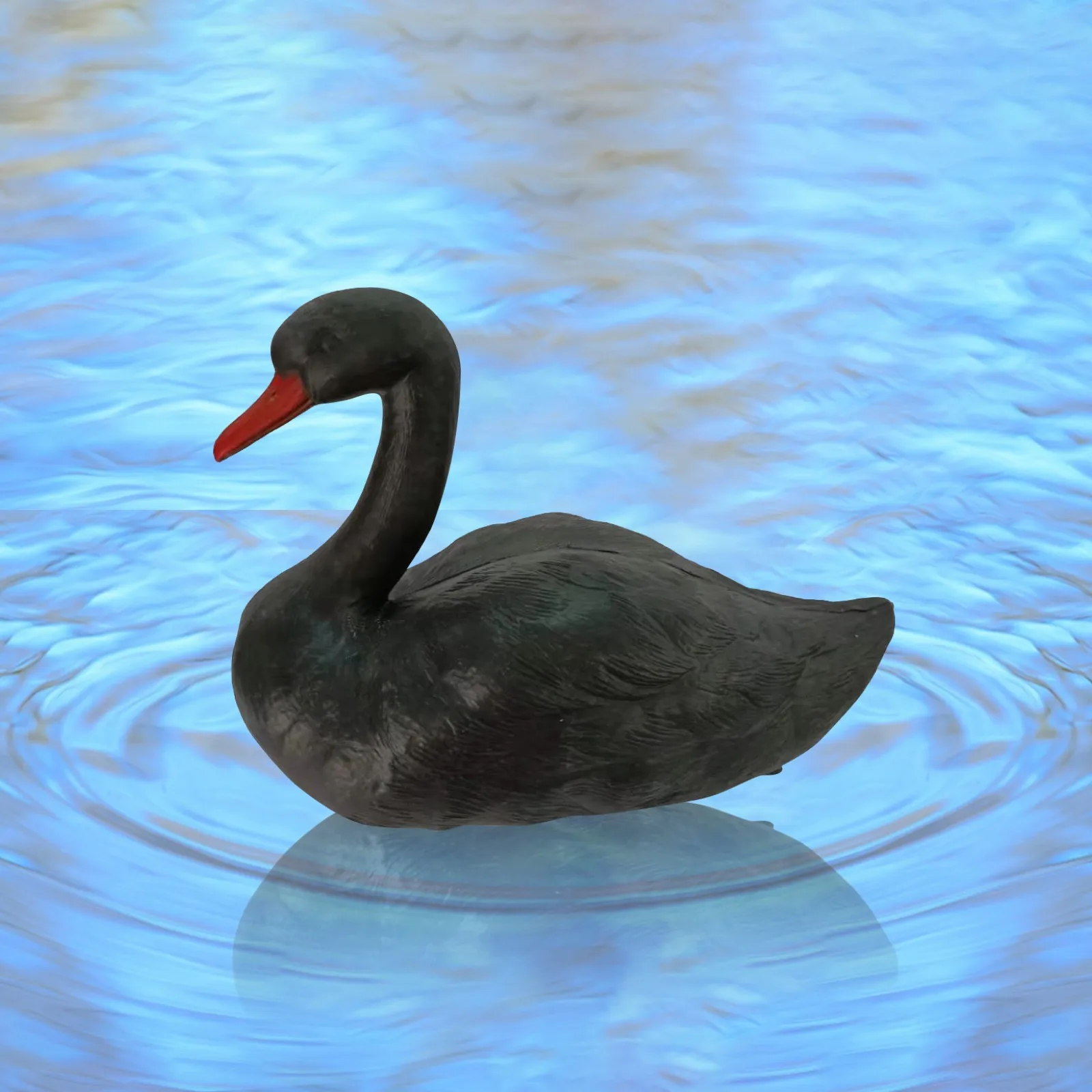 

Used For Garden Hunting Bait Garden Decoration Plastic Black Swan Garden home decoration accessories