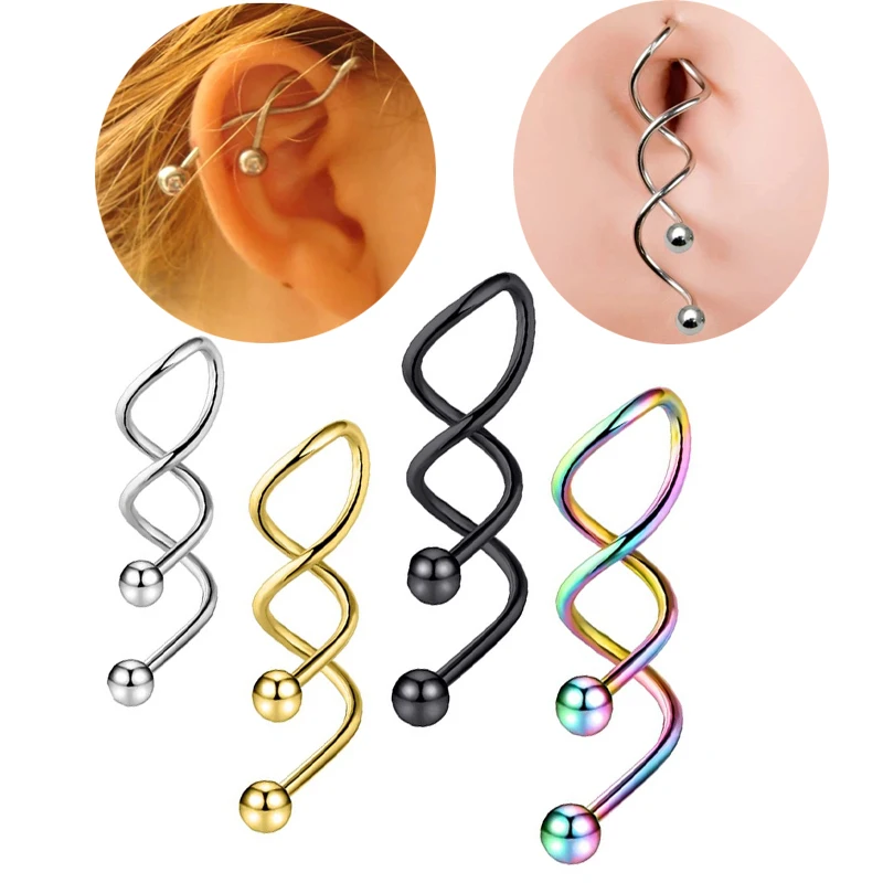 1 шт. из нержавеющей стали для пирсинга пупка Кольца женщин женского белья с