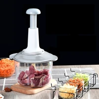 manual vegetable grinder press type household garlic meat cutter grinders whisk stirre kitchen multifunction food processor
