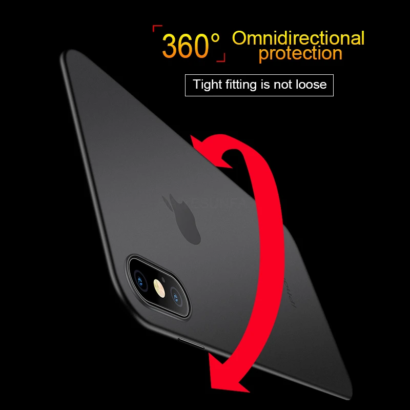 Роскошный 0 22 мм ультра тонкий мягкий чехол для IPhone X XS Max XR полный противоударный