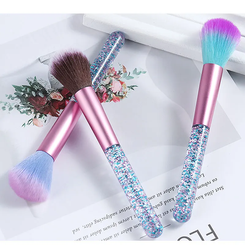 

Power Brushes Tools Pen Nail Tools Nail Brush Clear Handle Nail Art Tool Colorful Brush for Nails DIY