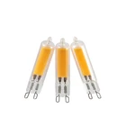 G9 220 В ампулы лампа светодиодный G9 Светодиодный лампа без мерцания Стекло, 6 Вт, 9 Вт, 12 Вт COB освещения светодиодные фары дома для Люстра-прожектор, возможность замены галлогеновой лампой