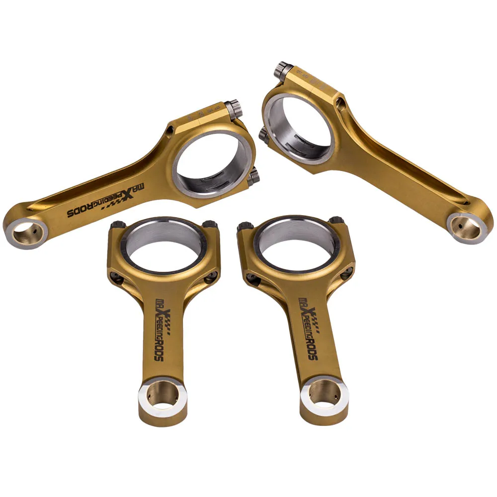 

H Beam Connecting Rods For Audi A3 8L1 Seat Leon 1M1 Skoda Fabia I 6Y2 1.9 TDI Titanizing 4340 Conrods for PD130 PD140 PD150