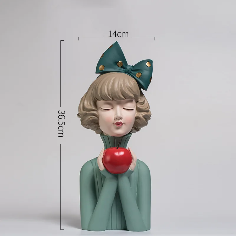 

Modem-Girl Resin Art Statue Fairy Fashion Style Sculptures Desktop Ornaments Home Decor Table Figurines DNJ998