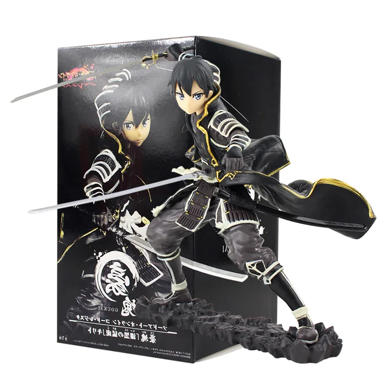 16 5 см меч искусство онлайн фигурка игрушка SAO Kirito Goukai черный тигр Kirigaya Kazuto Модель