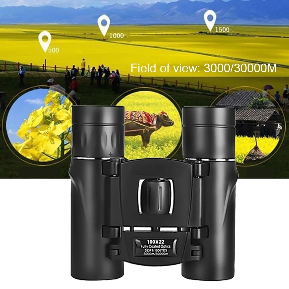 

100X22 Professional Binoculars 30000M High Power HD Portable Hunting Optical Telescope BAK4 Night Vision Binocular For Camping
