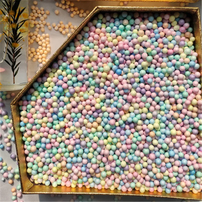 10 г/пакет красочный пенопластовый шар наполнитель подарочной коробки коробка