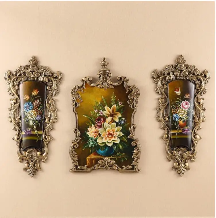 Европейские декоративные настенные украшения 3D из смолы подвесные для дома