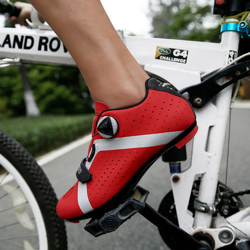 Harga Sneakers Bersepeda Datar Sepatu Cleat MTB Sepatu Bersepeda Pria Berpengunci Sendiri Sepatu Bersepeda Bersepeda Sapatilha Ciclismo Sneakers Cepat Wanita Mtb