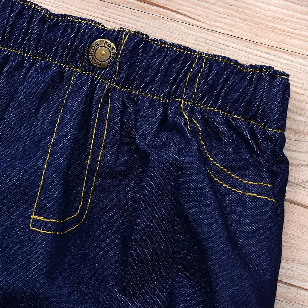 Комплект летней одежды из 3 предметов для новорожденных девочек клетчатая