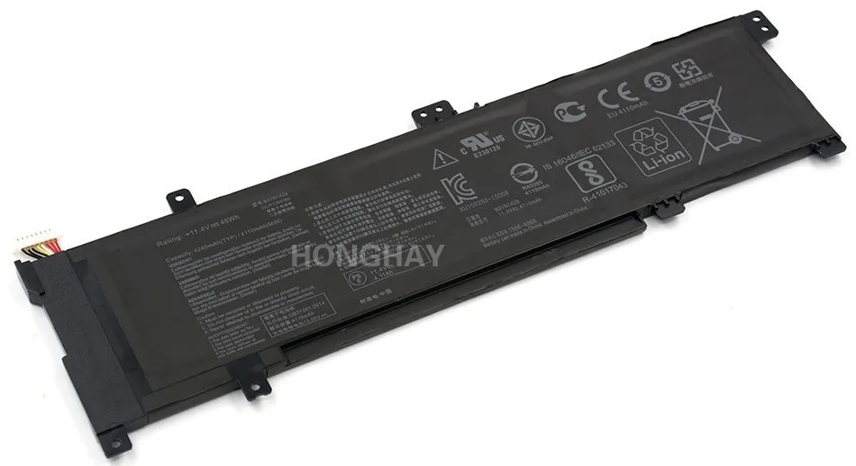 HONGHAY B31N1429 Аккумулятор для ноутбука ASUS A501L A501LX A501LB5200 K501U K501UX K501UB K501LB K501LX 11,4 V 48WH 4240 мА-ч