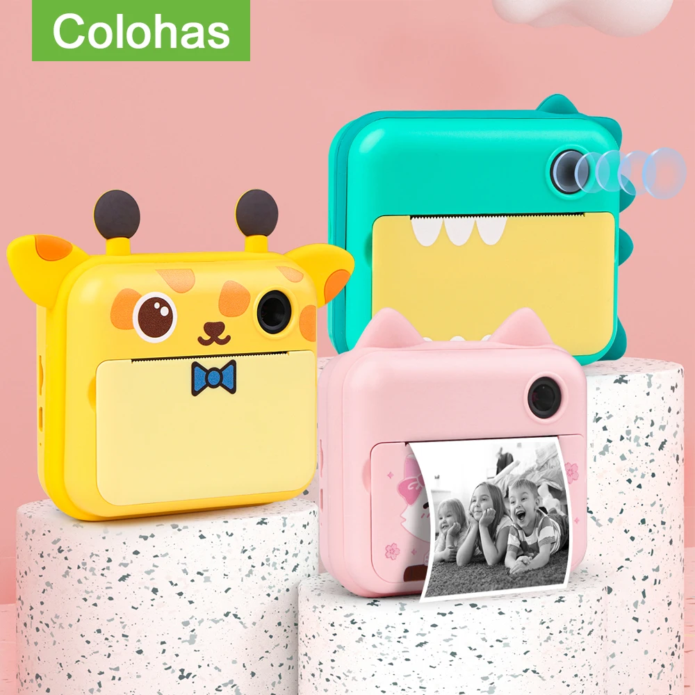 фотоаппарат с печатью детский minibear детей Камера Детская мгновенная камера