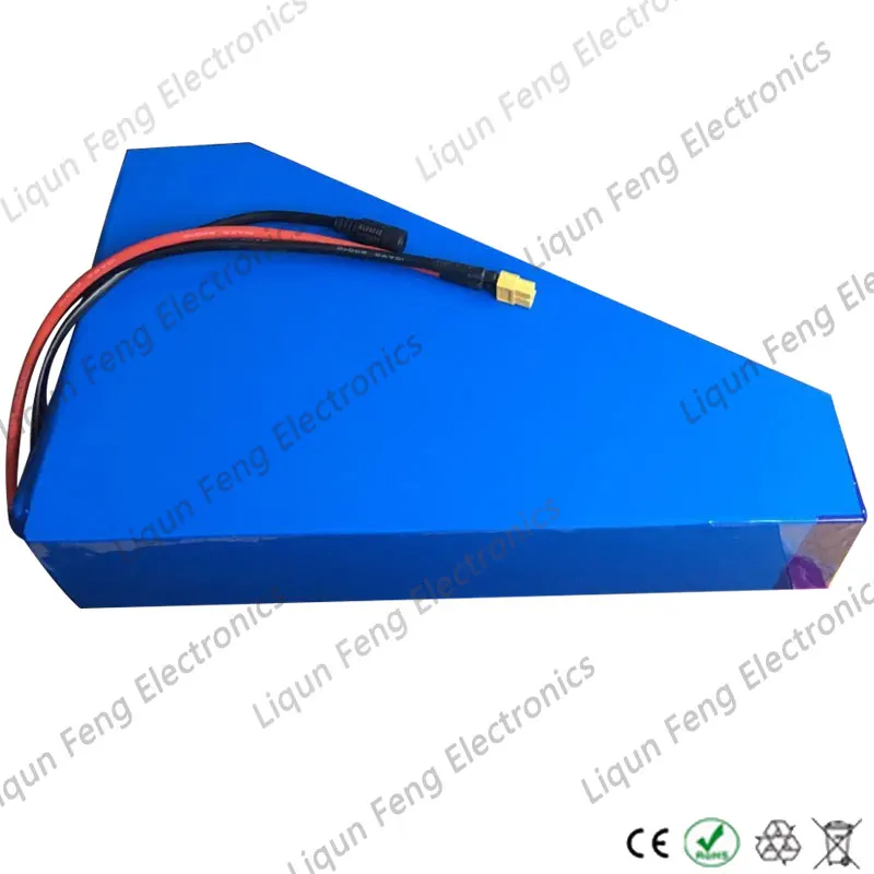Треугольная батарея для электровелосипеда 2000 Вт 48 В 30 А · ч В|48v lithium battery|lithium battery