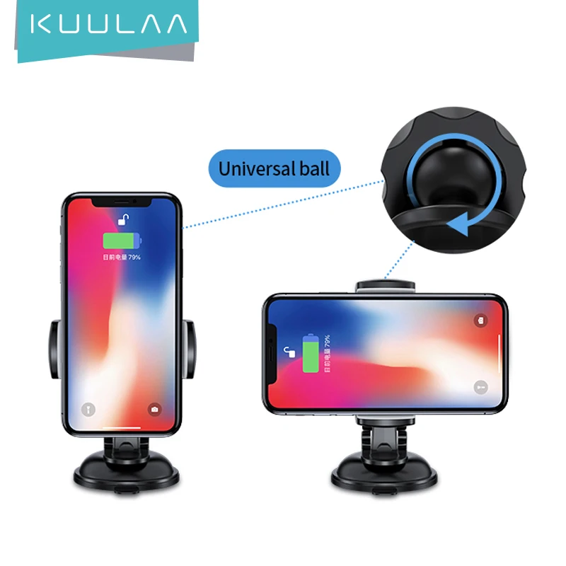 Автомобильный держатель для телефона KUULAA универсальный с поворотом на 360 °