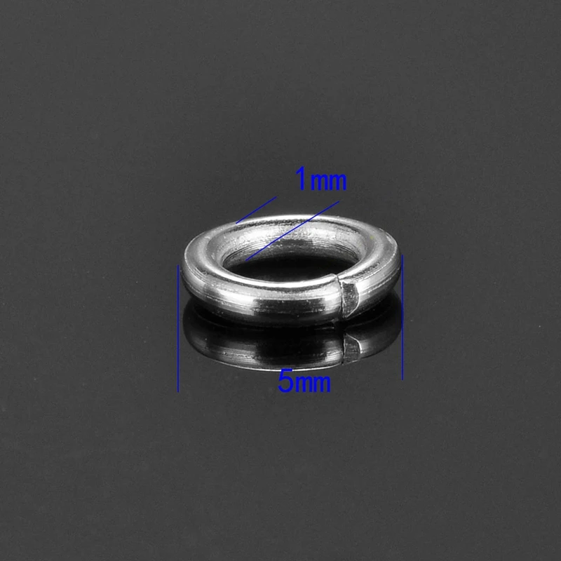 5x1mm 500pcs FUNIQUE припаянные закрытые прыгающие кольца фурнитура для ювелирных изделий DIY посеребренные Сплит Rirngs для изготовления разъема диаметром 4 мм. 500 шт - Цвет: 5x1mm 500pcs