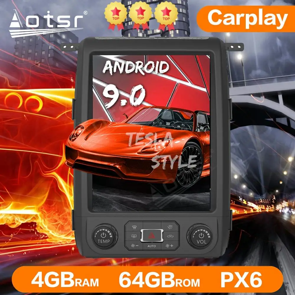 Головное устройство в стиле Тесла Android радио GPS навигация для Ford Raptor F150 2009 2012