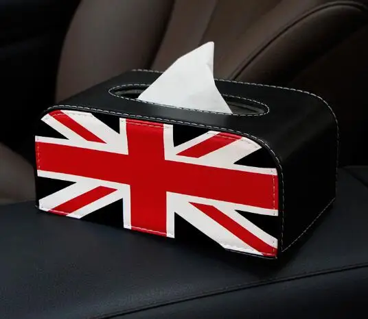 Универсальный Кожаный Автомобильный ящик для салфеток автоматический насос