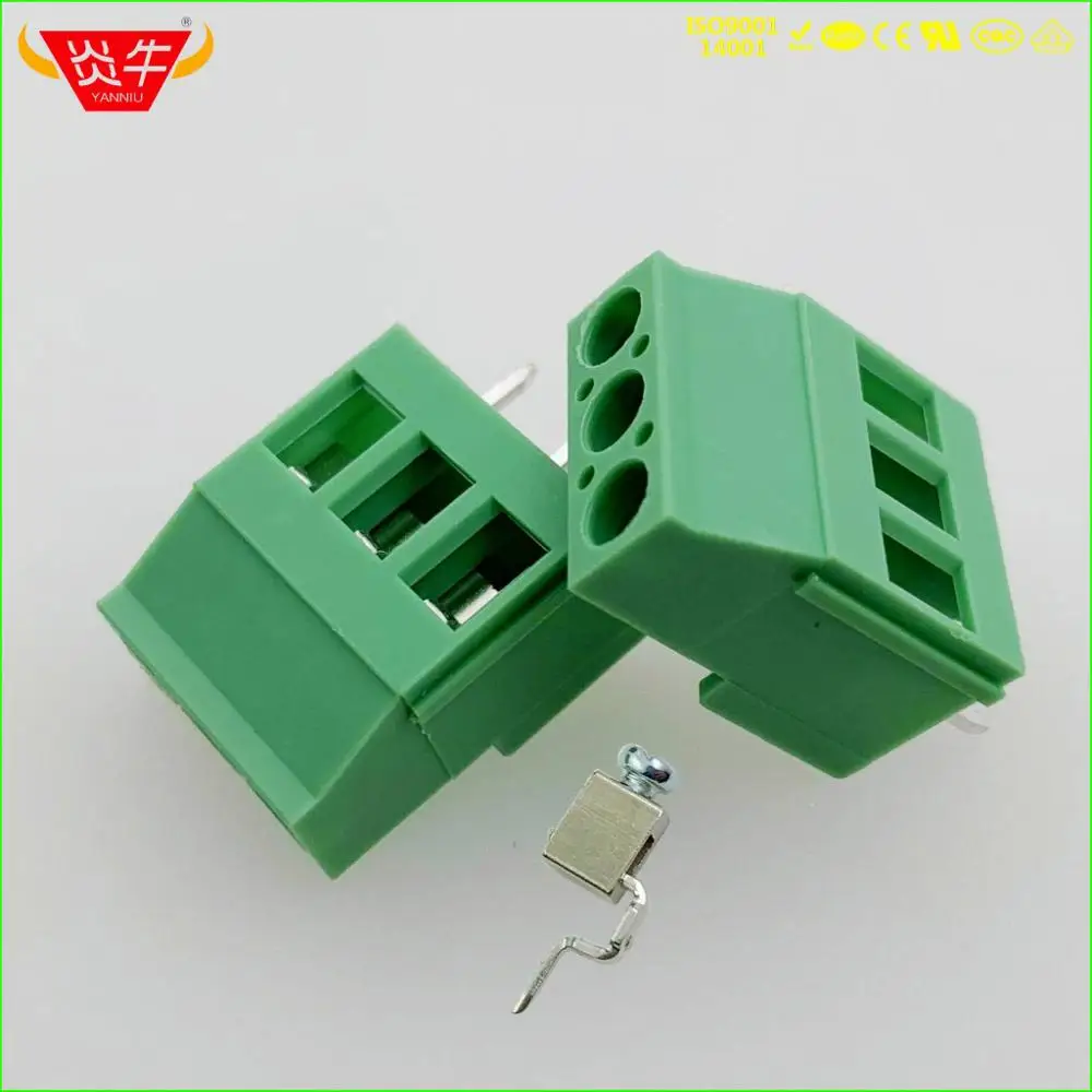KF129 5,08 2P 3PIN PCB универсальные Винтовые клеммные блоки DG129 5,08 мм 2PIN 3PIN MKDS 3/2-5,08 1711725 Феникс контакт DEGSON KEFA