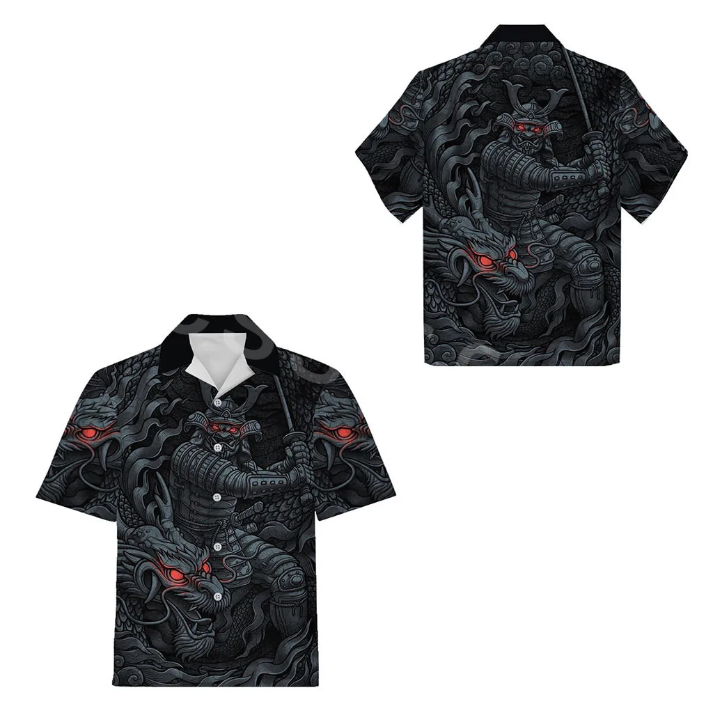 Мужская Летняя гавайская рубашка с 3D-принтом в стиле Харадзюку - купить по