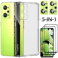 5 in 1 case for realmi gt neo2 2t 5g clear silicone phone cases realme 8i 8 pro oppo realmi gt neo3 glass cover realme gt neo 3