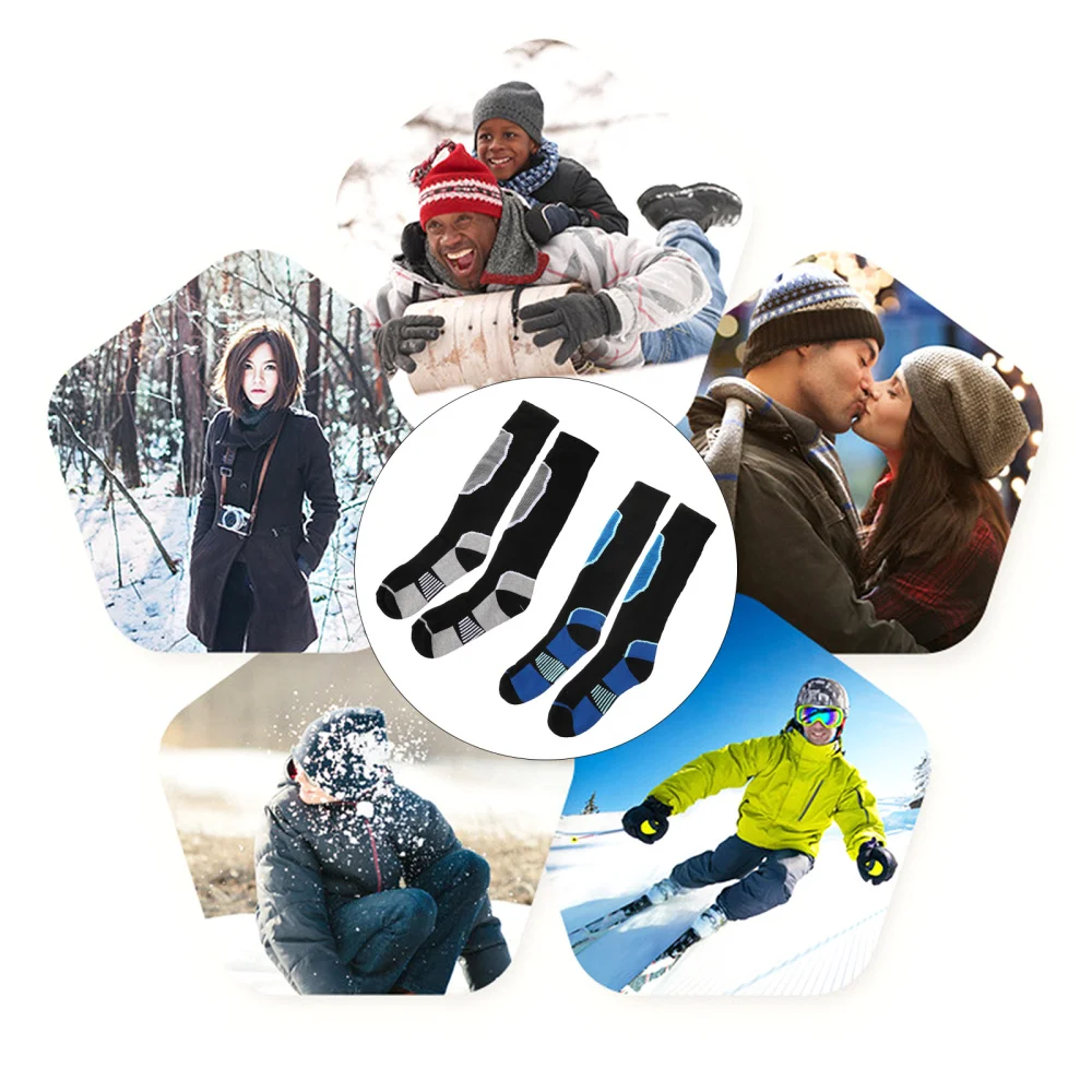 

2 Pairs Sports Thickened Warm Stockings Men Ski Thermal Socks for Winter