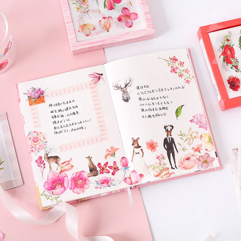 20 листов/упаковка набор подарочной коробки серии наклейки из бумаги васи